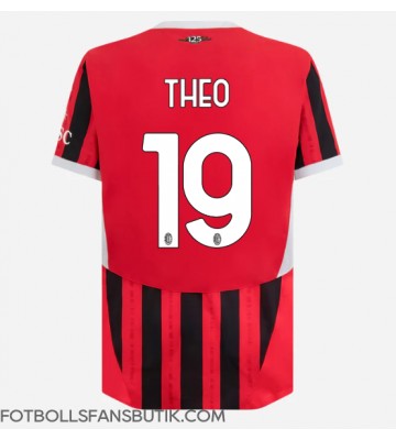 AC Milan Theo Hernandez #19 Replika Hemmatröja 2024-25 Kortärmad